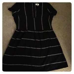 Black, Striped, Old Navy Dress